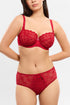 Empreinte Romy Underwired Low-necked Bra Natural Rouge Imperial